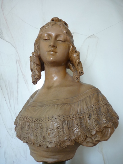 antique female bust HB