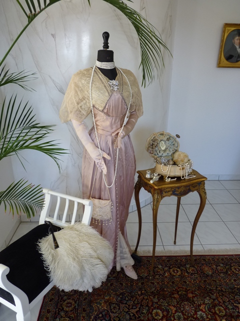 antique dress, antique gown, dress 1910, gown 1910, opera 1910, antique dress for sale