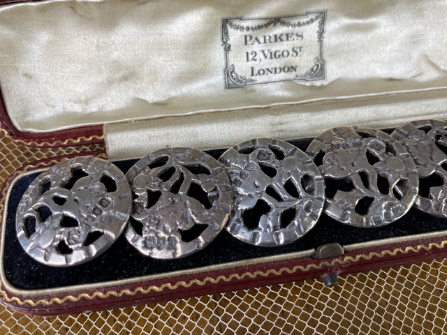 2 antique buttons 1898