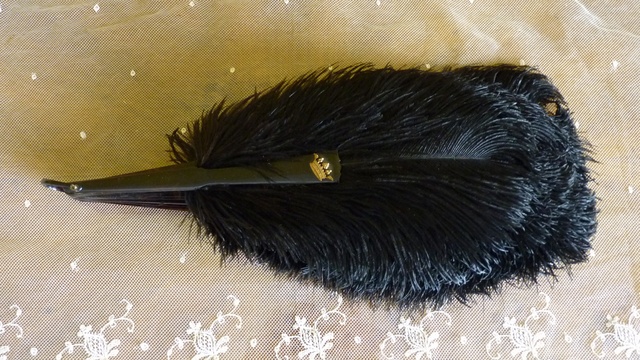 16 antique feather fan 1895