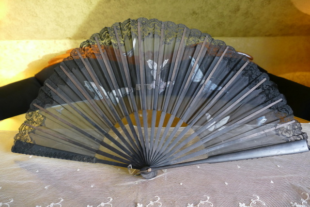 9 antique fan butterflys 1905