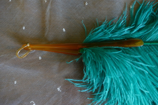 7 antique feather fan 1920