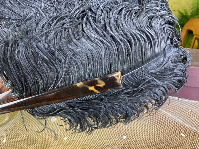 1 antique ostrich feather fan 1900