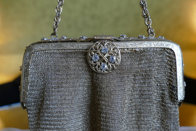 1 antique metal mesh purse 1915