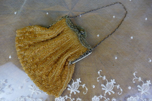 9 antique amber purse 1920s