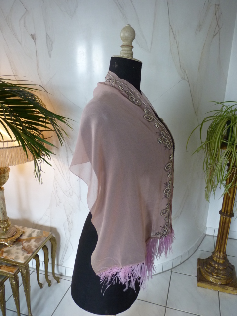11 antique chiffon shawl 1920