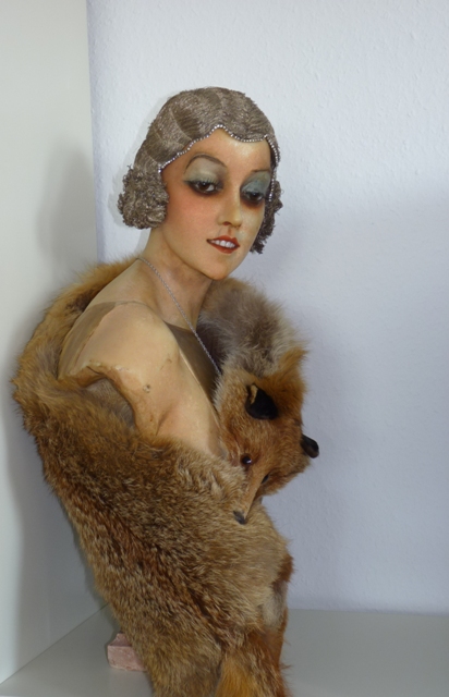 2 antique wax mannequin
