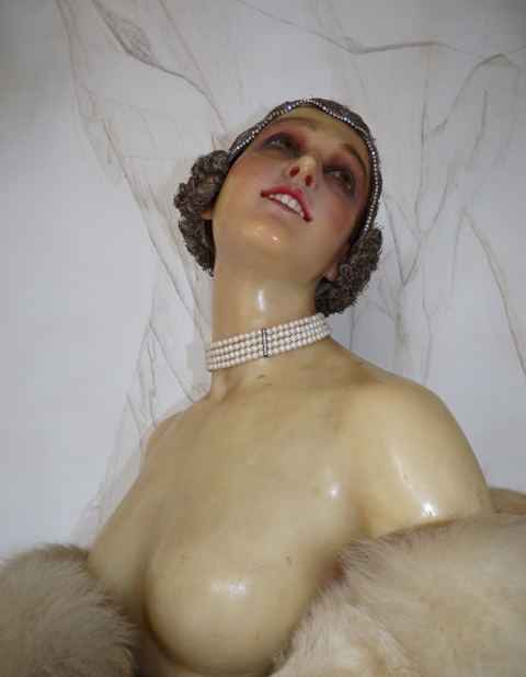 antique mannequin, antique wax mannequin, Wax mannequin, mannequin 1920, mannequin Paris, vintage mannequin, antieke wassen buste, P. Imans, Mannequin Imans, Wax mannequin Imans