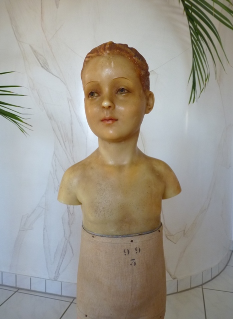 10 antique wax bust