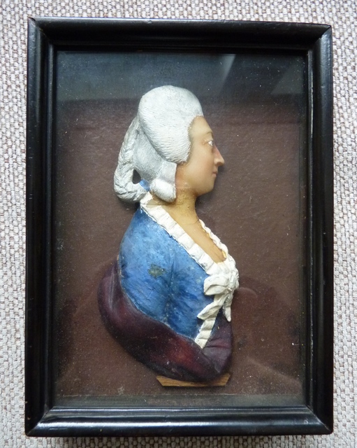1 antique wax relief 1790