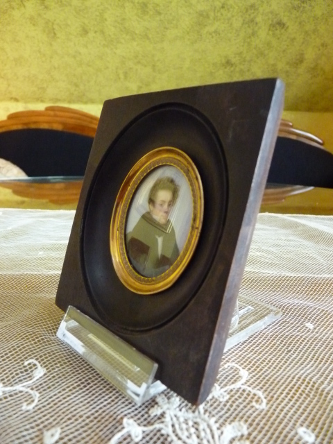 5 antique miniature portrait 1830