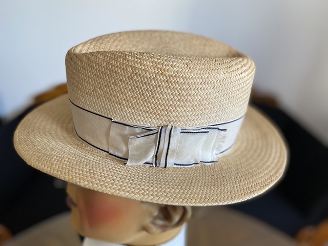 6 antique straw hat 1920