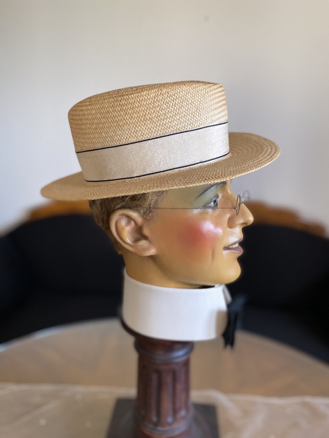8 antique straw hat 1920