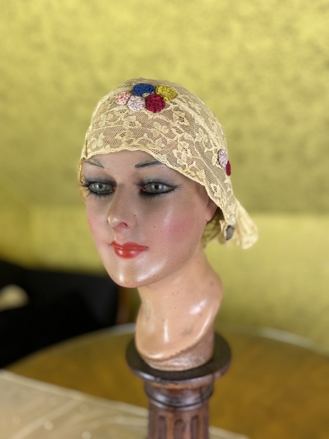 3 antique wedding bonnet 1920