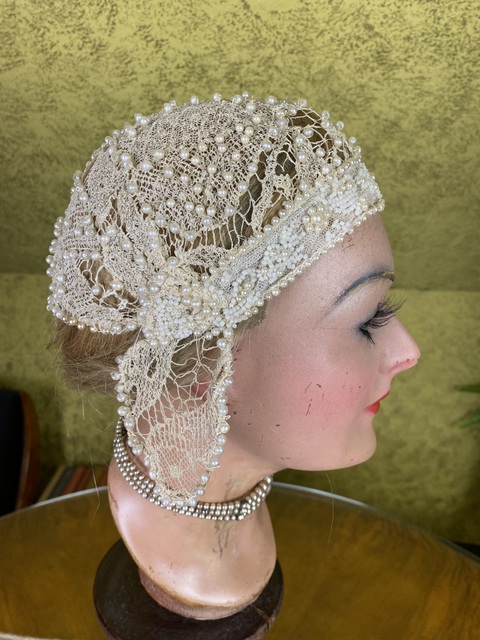 9 antique flapper wedding bonnet 