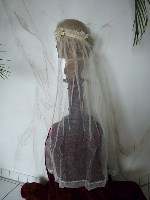 4 antique bridal cap veil