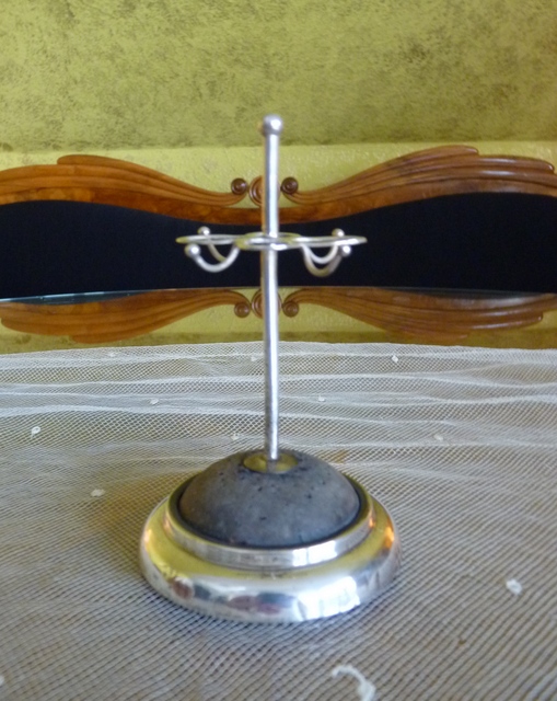 2 antique hat pin stand 1905