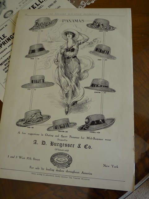 23 antique lampshade hat 1912