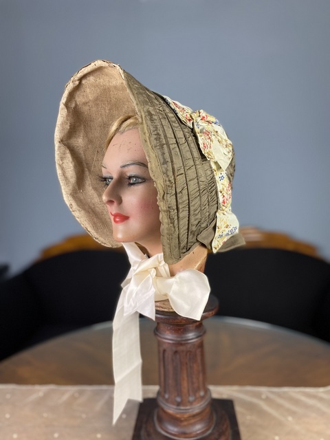 4 antique romantic period bonnet 1825
