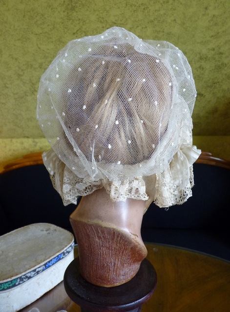 16 antique wedding bonnet 1840