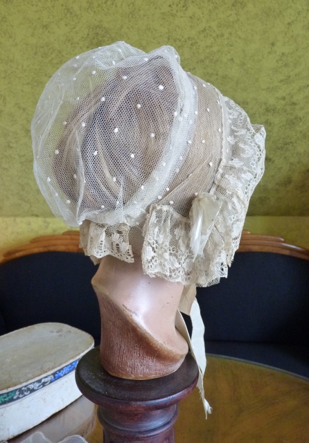 20 antique wedding bonnet 1840