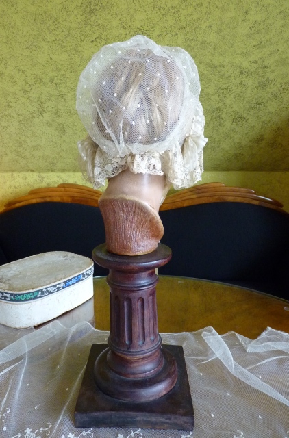 20a antique wedding bonnet 1840