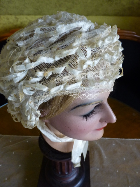 13 antique wedding bonnet 1850