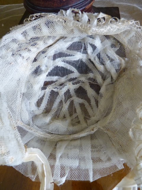 15 antique wedding bonnet 1850