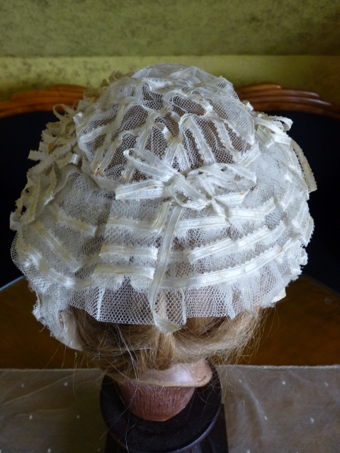 8 antique wedding bonnet 1850