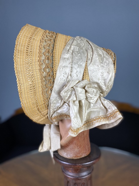 5 antique victorian bonnet 1850