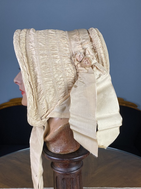 6 antique wedding bonnet 1850