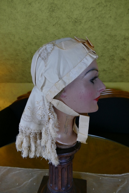 10 antique wedding bonnet 1870