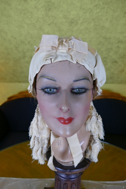2 antique wedding bonnet 1870