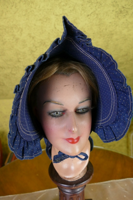 1 antique amish bonnet 1880