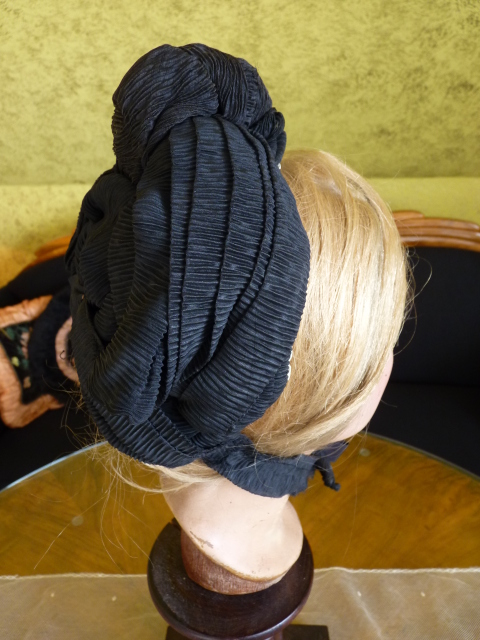 10 antique mourning bonnet