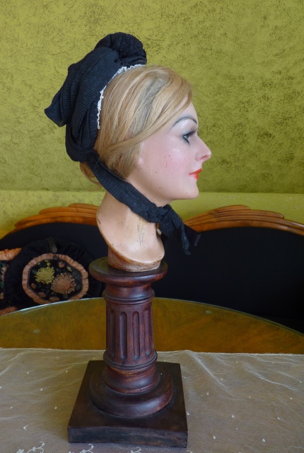 antique mourning bonnet