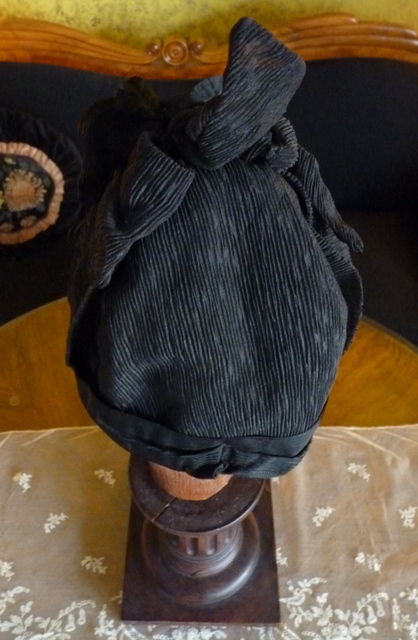 10a antique mourning bonnet