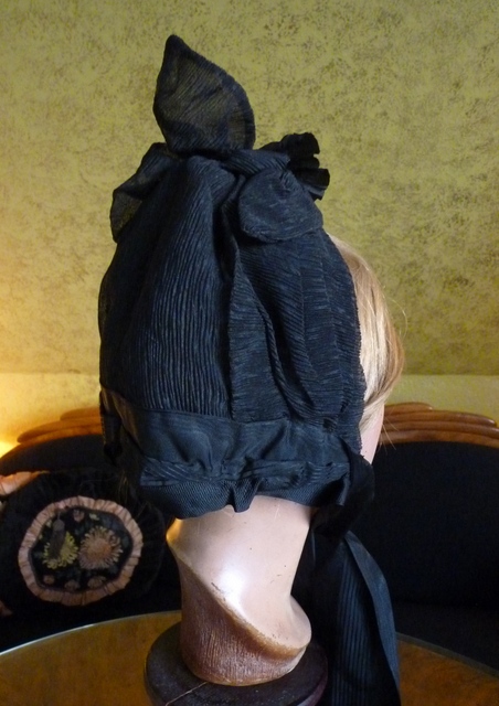 11 antique mourning bonnet