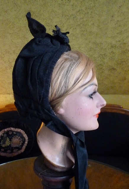 13 antique mourning bonnet