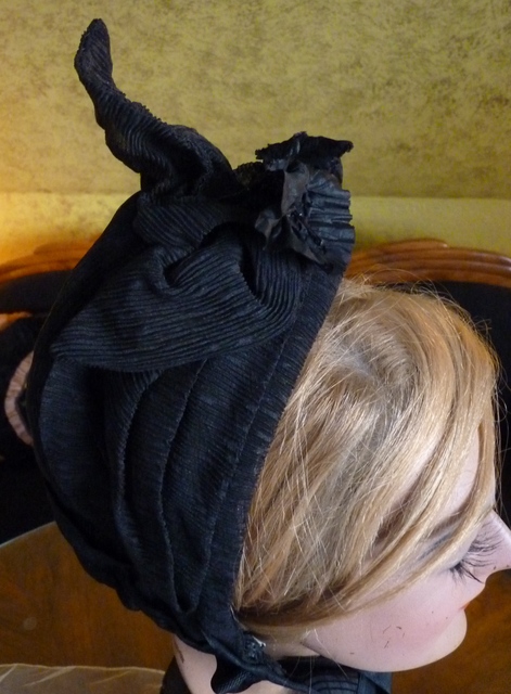 14 antique mourning bonnet