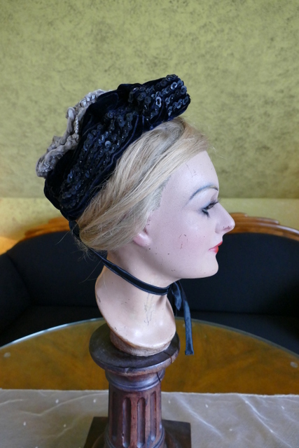 10 antique capot Hat 1890