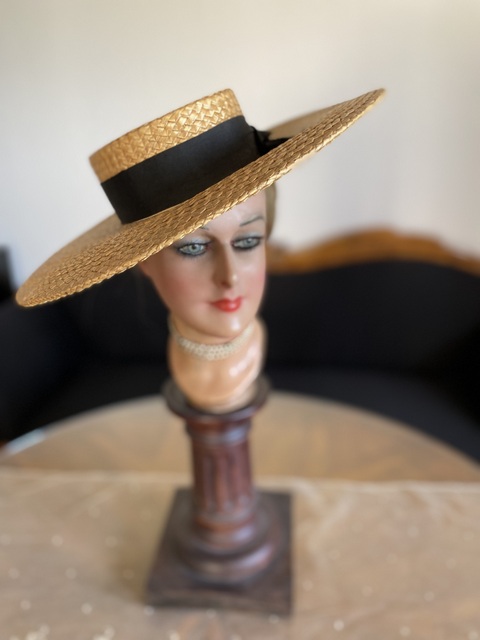 13 antique straw hat Heath 1899