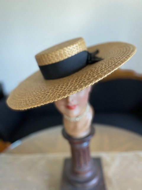 3 antique straw hat Heath 1899