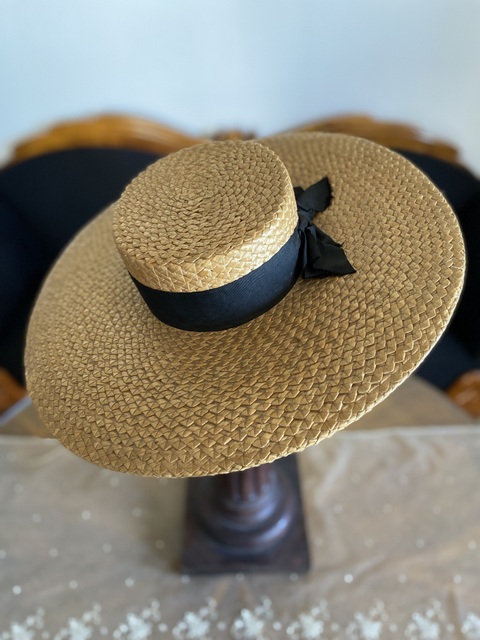 6 antique straw hat Heath 1899