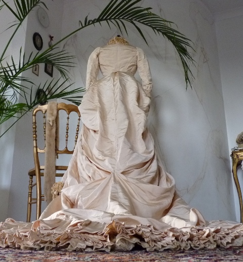 36 antique bustle gown
