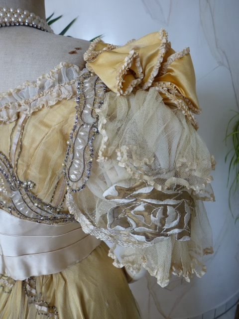 32 antique evening gown Duval Eagan 1889