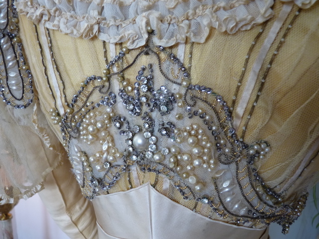 34 antique evening gown Duval Eagan 1889