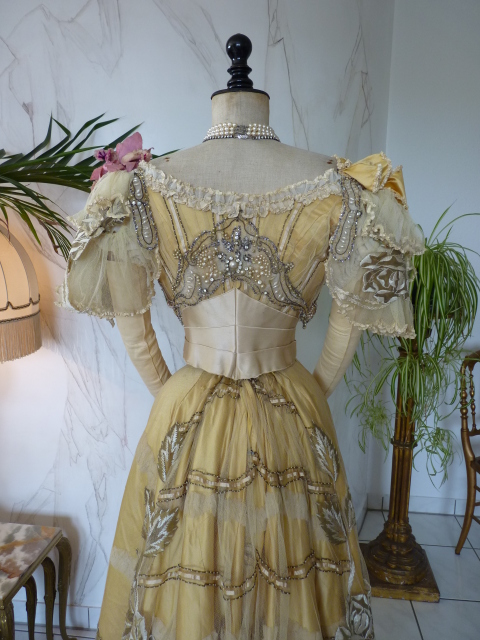 36 antique evening gown Duval Eagan 1889