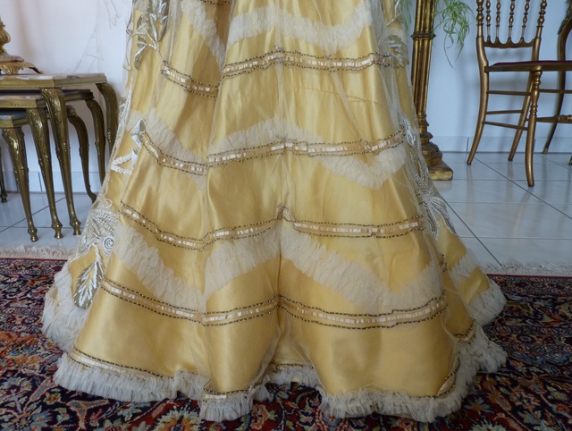39 antique evening gown Duval Eagan 1889