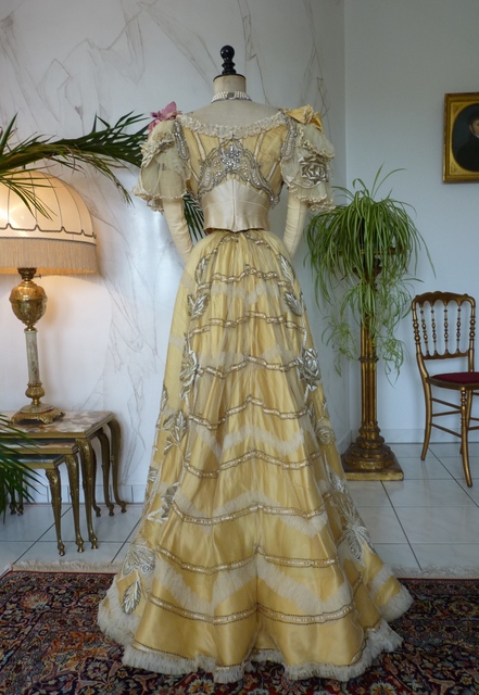 41 antique evening gown Duval Eagan 1889
